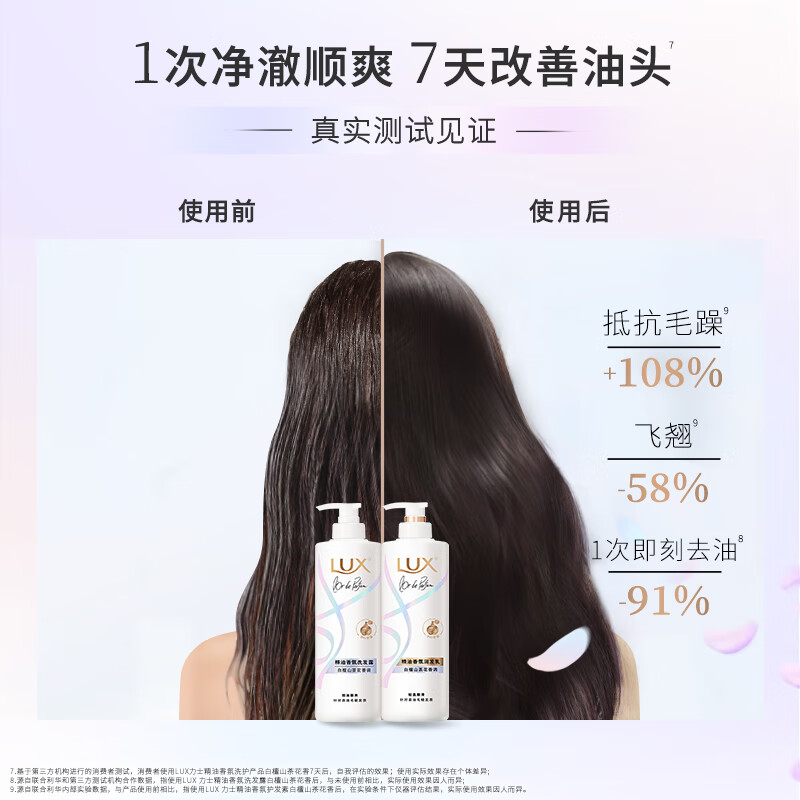 Lux Tian Xiwei's same fragrance conditioner 470g white sandalwood camellia hair essence fluffy high skull Jingdong self-operated