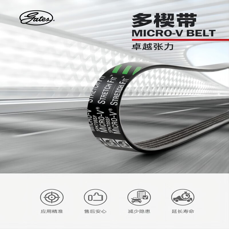 Gates generator belt 6PK1030SF New Focus 1.6 (electronic assist) Yibo 1.5 (13 years-) Forrest