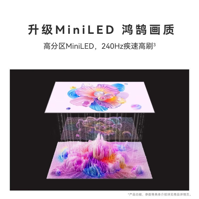 Huawei TV smart screen Vision 5SE 65-inch MiniLED Honghu picture quality 4K super projection screen ultra-high definition extraordinary sound quality game conference flat-panel TV 65-inch Vision5 SE65+ door-to-door installation service