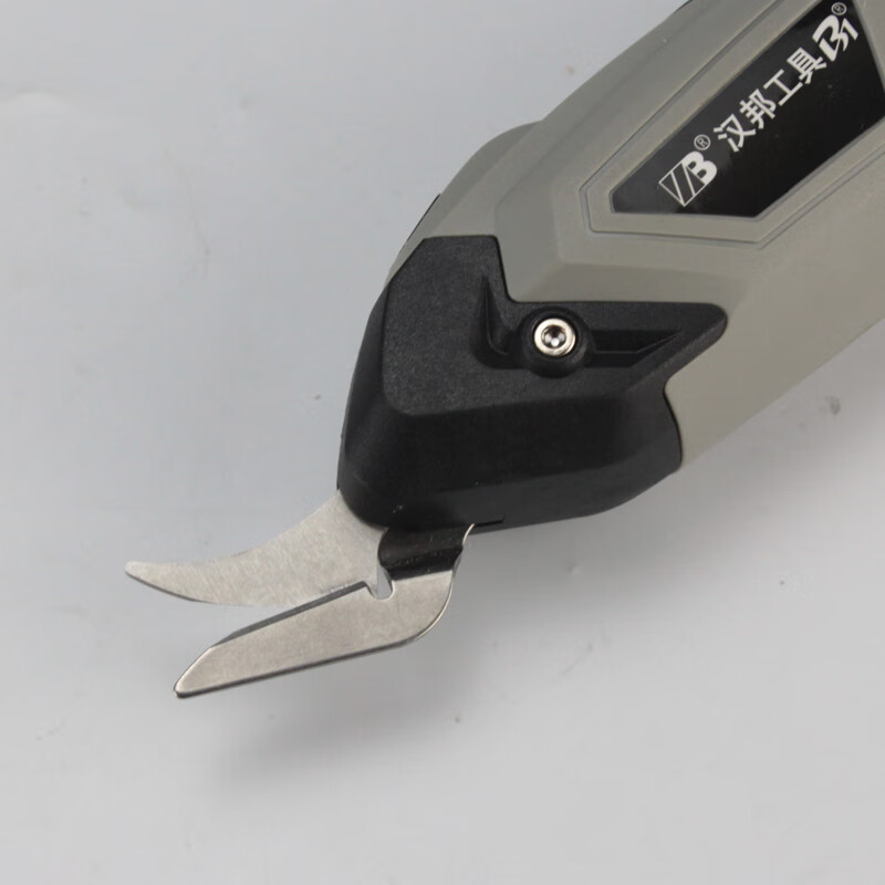 HB electric scissors, hand-held cloth cutting electric scissors, multi-functional clothing leather trimming rechargeable lithium battery electric scissors, plug-in model + 2 tungsten steel heads