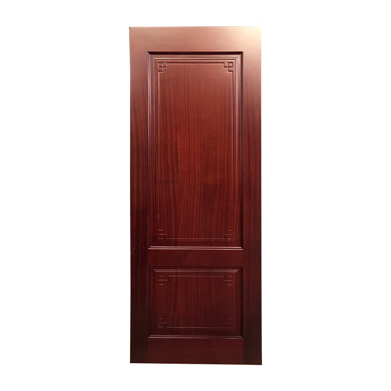 Pupan new Chinese style bedroom door solid wood door pure log new Chinese style room door solid wood Japanese style bedroom door Sapele red