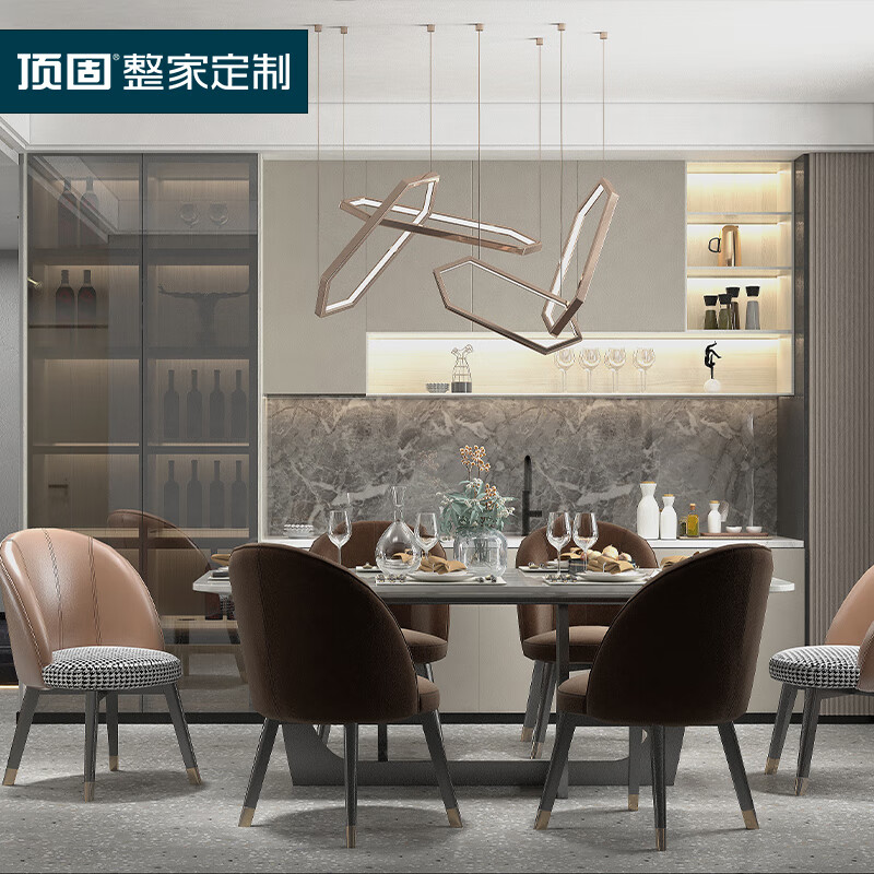 Dinggu Wardrobe Whole House Customized Bedroom Wardrobe Solid Wood Swing Door Wardrobe Open Cloakroom Customized Bergamo Series Prepayment