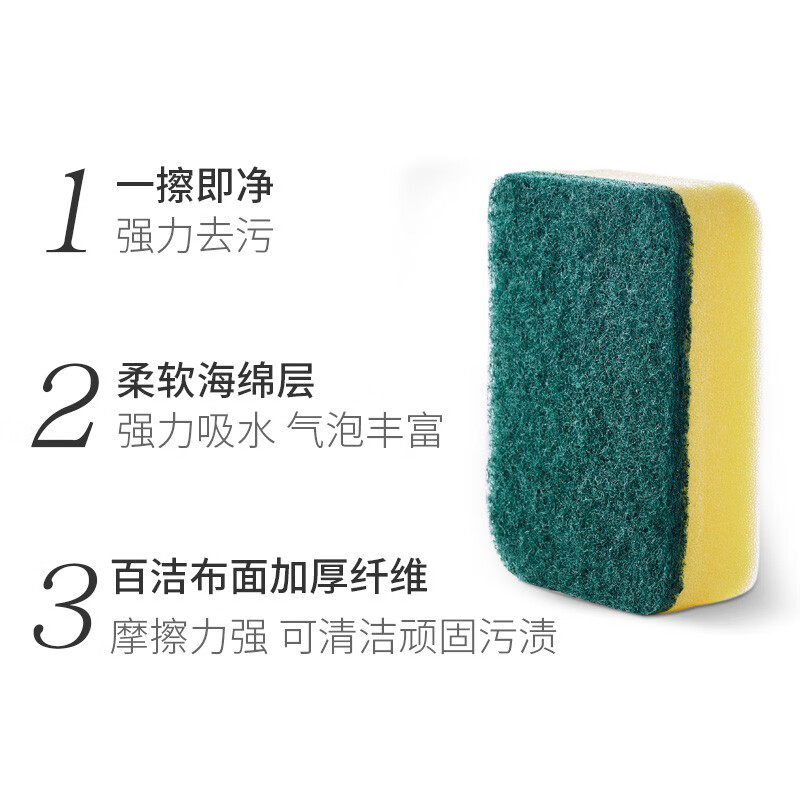 Made in Tokyo, 10 pieces of scouring wipes, rags, kitchen dishcloths, grease removal sponges