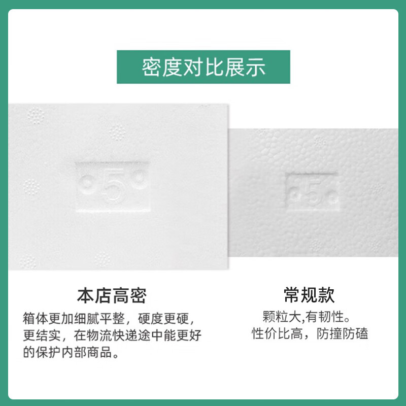 Thickened and large-sized high-density postal foam box express special insulated box commercial stall vegetable fresh fruit refrigerated frozen fresh-keeping box carton reference 2-3 catties package 7 No. 10 thickened version