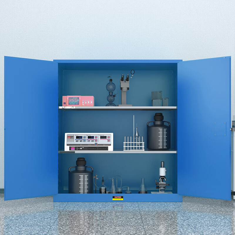 KINKOCCL industrial explosion-proof cabinet chemical safety cabinet storage cabinet fire-proof hazardous chemicals storage cabinet weak acid and weak alkali cabinet flammable and explosive dangerous goods cabinet 110 gallon blue