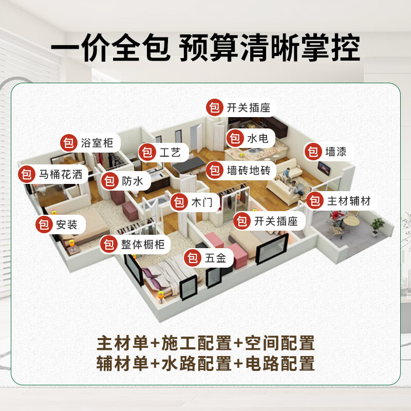 Bee Home Decoration Dalian full package renovation original design rental house renderings one-stop whole house renovation partial renovation