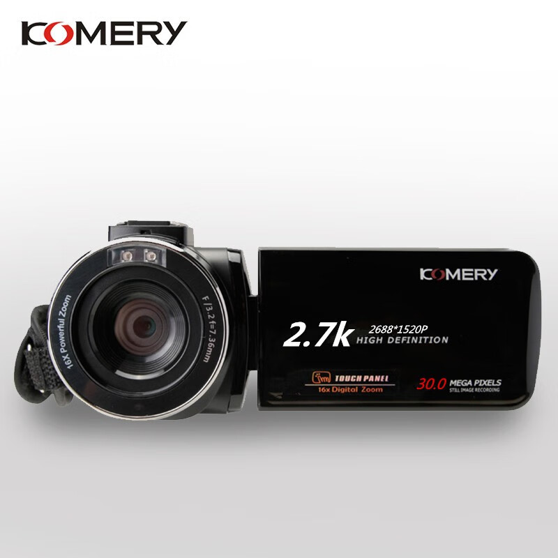 Komery 30 million pixel high-definition digital camera home live broadcast selfie DV travel photo camcorder DV recorder button regular version standard