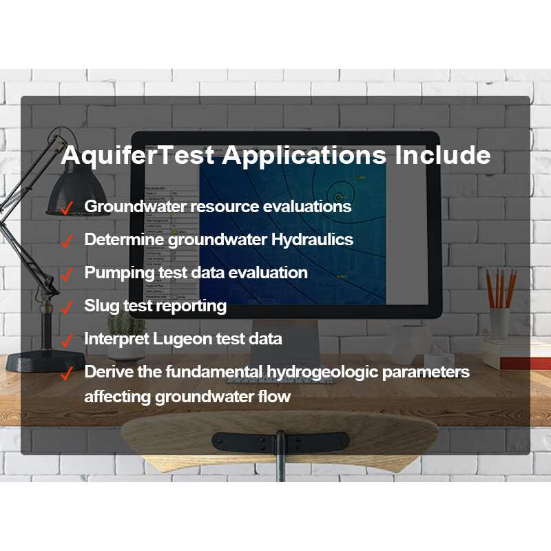 AquiferTest Pumping Test Data Analysis and Drawing Software Pro Education Standalone