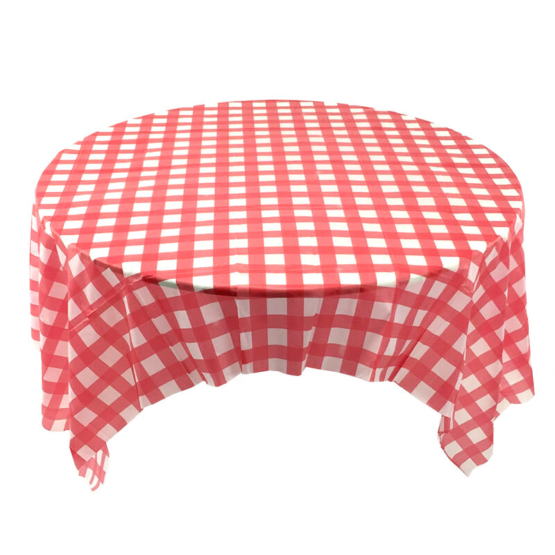 Chuge high-quality 10 pieces of 1 meter printed disposable tablecloths thickened plastic tablecloths round table waterproof table mats home tablecloths 10 pieces/bag 1.0X1.0 meters thickened porcelain white