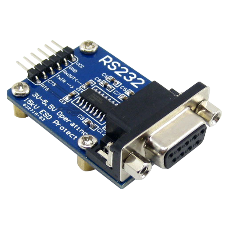 Throwing stones RS232 to TTL level ttl to 232 serial port signal conversion SP3232 chip serial port module blue version DB9 female header