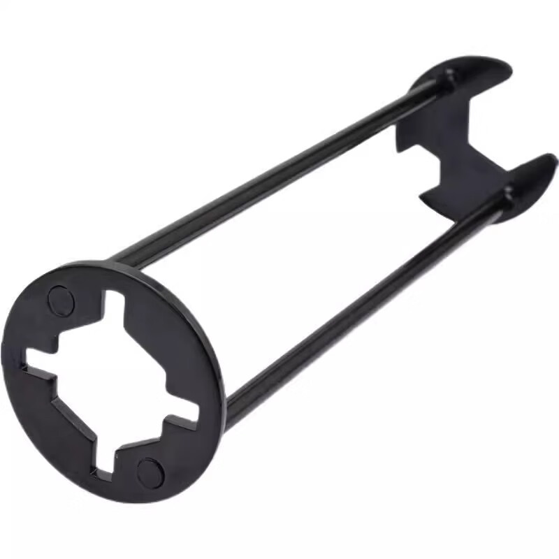 Shouli multifunctional sink wrench bathroom faucet wrench hose four-claw hexagonal wrench bathroom repair and disassembly special A type thickened two-axis wrench metal type four bayonet one pack