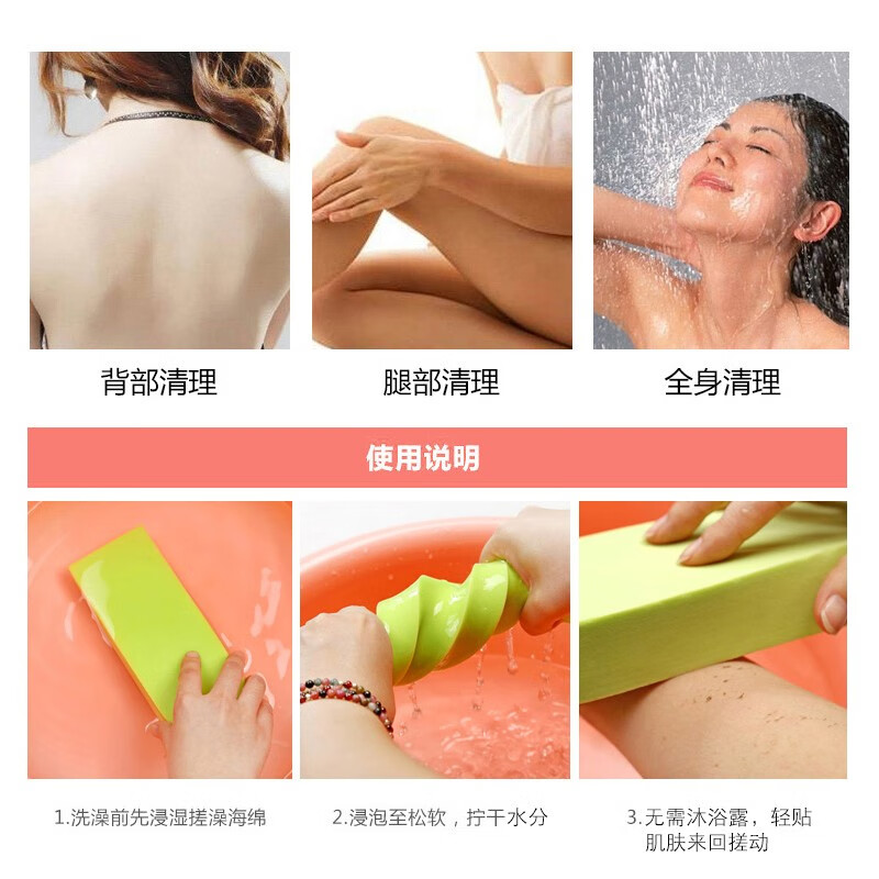 SAFEBET 2 pack baby bath sponges, painless mud rub sponges for adults, babies and children, blue - 1 pack