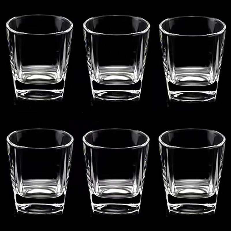 WINTERPALACE whiskey glass set, foreign wine glass, liquor glass, home beer cup, water cup, tea cup, liquor cup, wine set, 6 pieces, 160ml