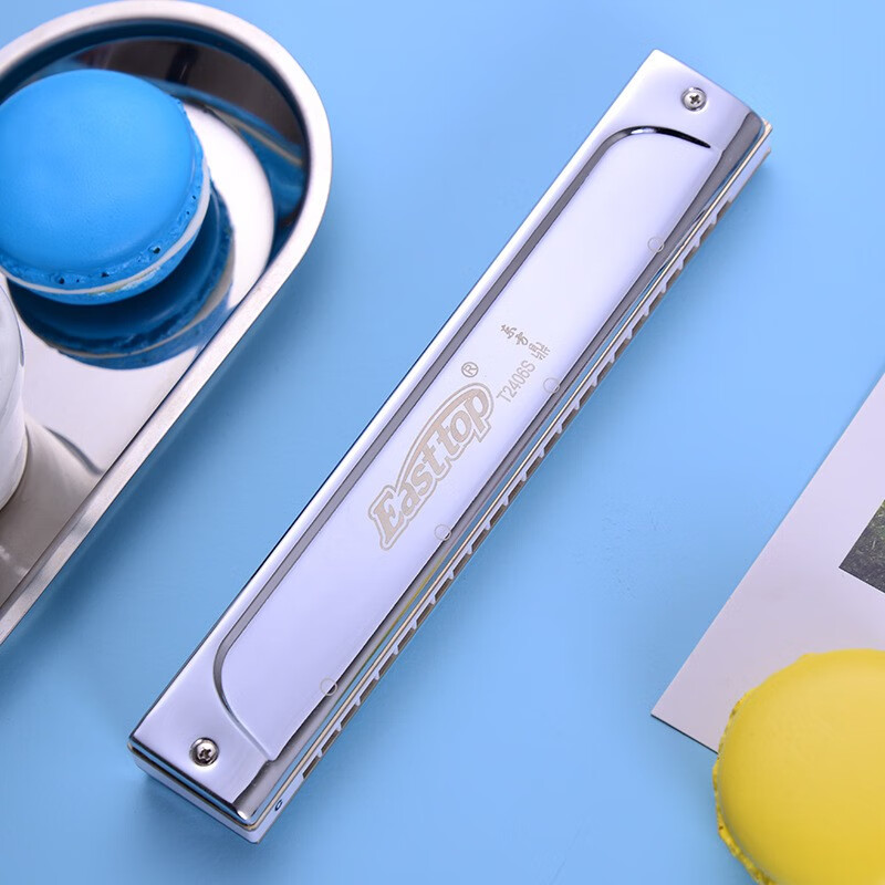 Dongfang Ding t2406s 24-hole polyphonic harmonica advanced adult beginner children self-taught professional performance musical instrument with engraving 24-hole high-end polyphonic-C key-common key