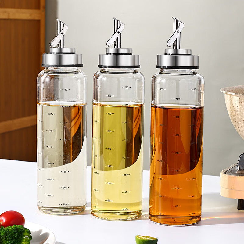 Newair glass oil pot automatic opening and closing leak-proof kitchen household oil bottle oil tank small sesame oil soy sauce vinegar pot seasoning bottle