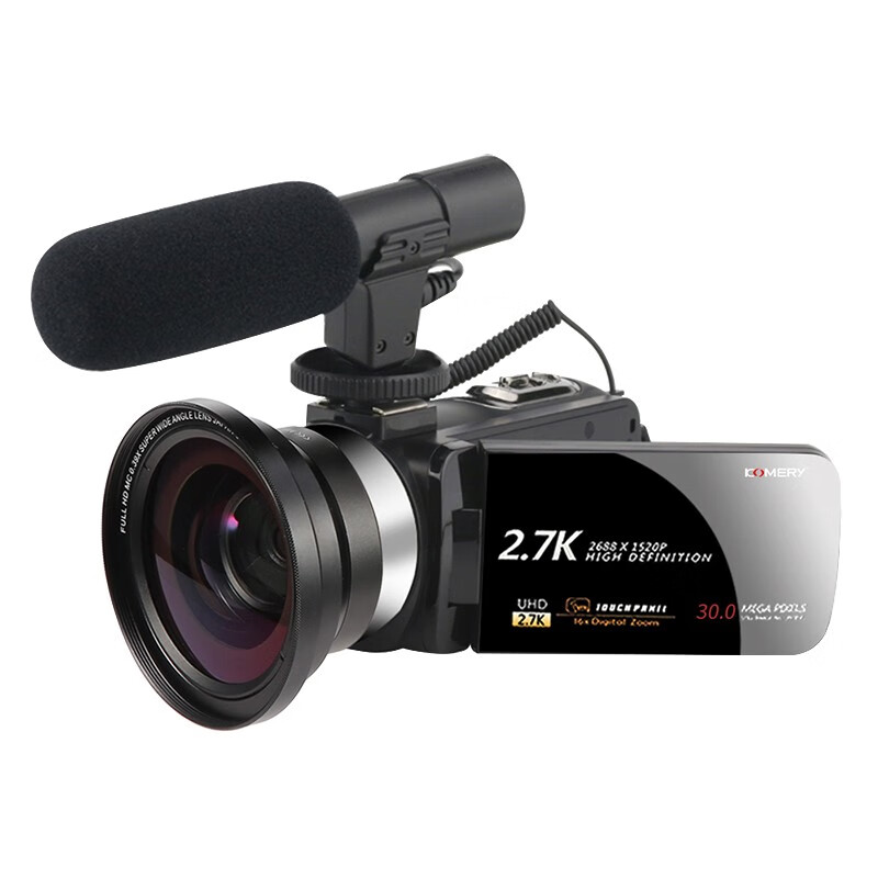Komery 30 million pixel high-definition digital camera home live broadcast selfie DV travel photo camcorder DV recorder button regular version standard
