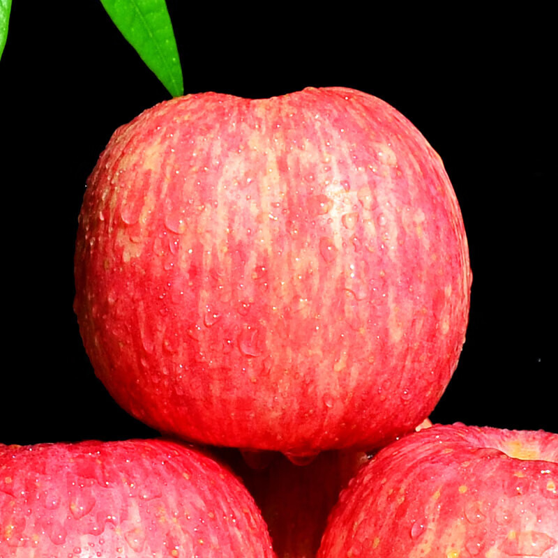 Apple City Yantai Apple Fruit Red Fuji Apple Fresh Crisp Sweet Whole Box Seasonal Fresh Fruit Shandong Specialty Flat Fruit Net Weight 8.5 Jin 85mm