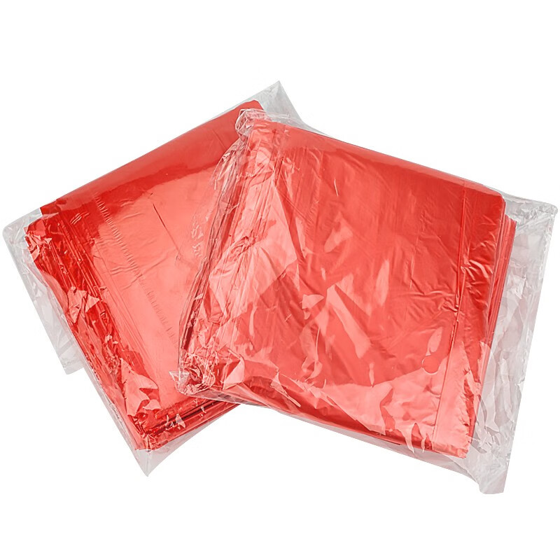 Thick new disposable tablecloth waterproof and oil-proof thickened transparent red square round dining table camping plastic large tablecloth red thickened 240cm*240cm 100 sheets