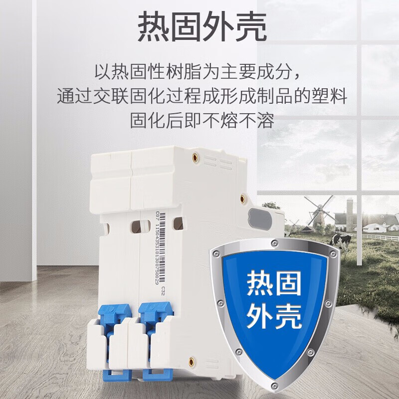 Chint (CHNT) air switch NXB-63A circuit breaker D-type small circuit breaker Power type NXB-63-2P-D32 main circuit breaker 63A 4P