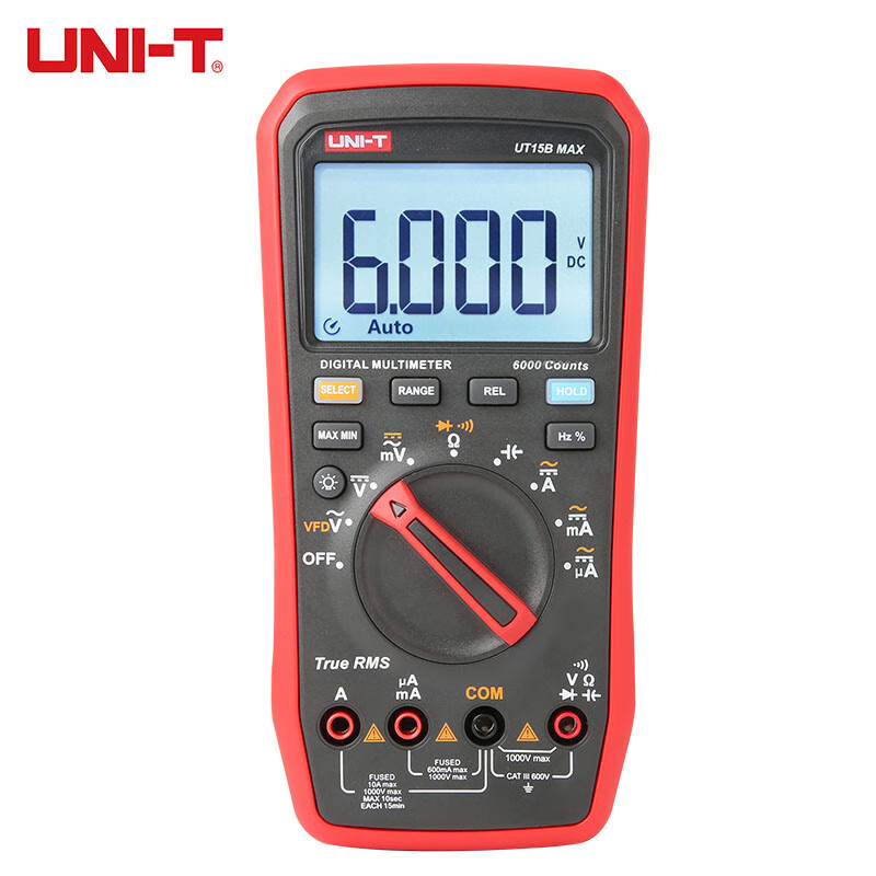 Uni-T UT15B MAX true effective value digital multimeter intelligent anti-burn electrician repair multimeter home/station