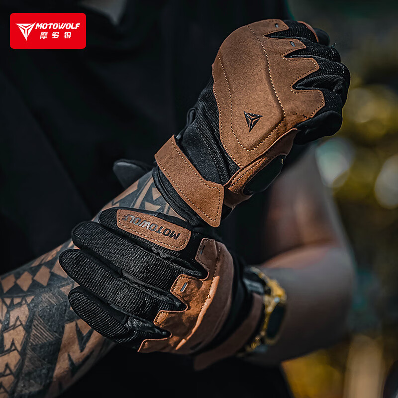 MOTOWOLF motorcycle summer riding gloves, universal for all seasons, windproof, anti-fall, breathable, off-road rider equipment, motorcycle for women