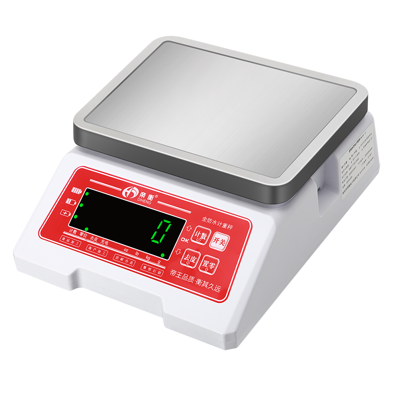 Diheng waterproof electronic scale alarm scale upper and lower limit setting scale food scale accurate factory piece counting scale small counting scale professional aquatic seafood scale commercial bench scale food processing scale high precision single display waterproof scale 6kg/1g