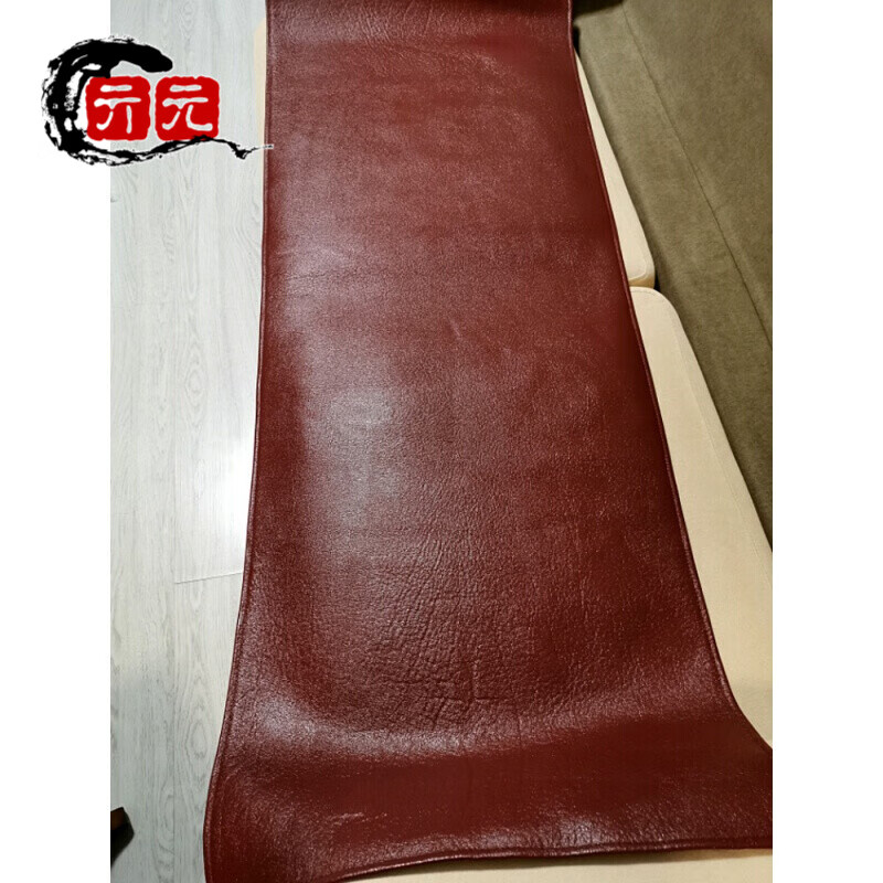 Qiyuan mahogany sofa first layer cowhide cushion, buffalo leather mat leather sofa cushion, chair cushion, mattress bay window car cushion, natural color 45*45