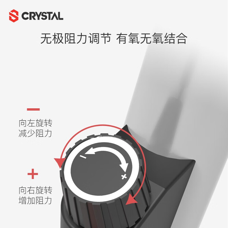 CRYSTAL dynamic bicycle home ribbon bicycle exercise bike indoor exercise bicycle bicycle men's and women's sports fitness equipment 360 rotating handle/thick steel tube/electronic screen