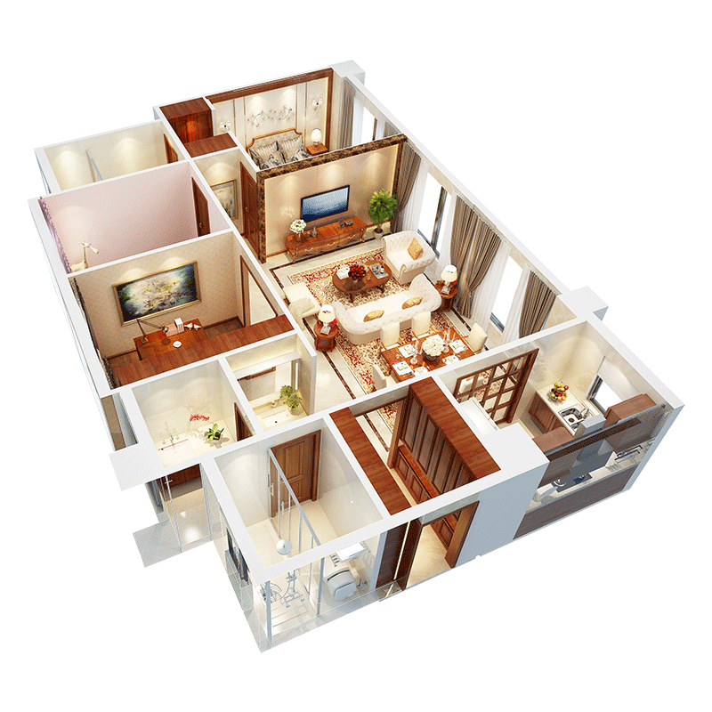 Golden Mantis Whole House Renovation Interior Decoration Design Full Package Repair Service Whole Package Repair Company Reservation Fee China