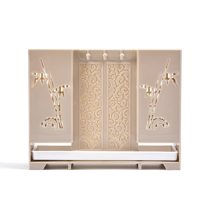 Xu Nian wall-mounted chopstick storage box knife holder chopstick cage kitchen spoon chopstick box household chopstick basket storage rack chopstick tube beige