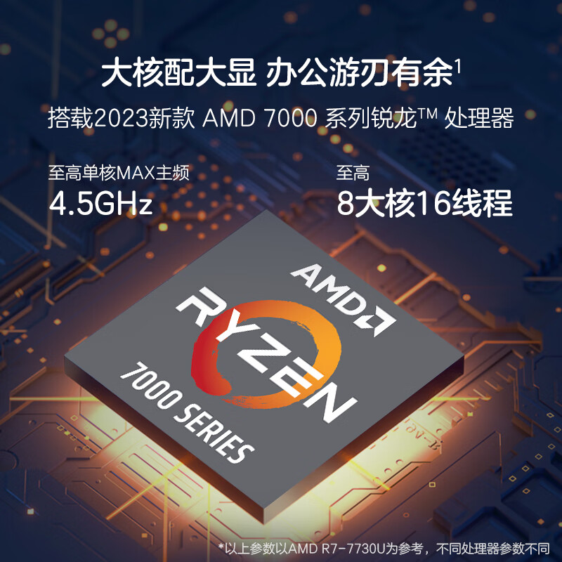 99% new HP Sharp 14 AMD Ryzen 14-inch thin and light laptop (six-core R5-7530U 8G 512G fingerprint)