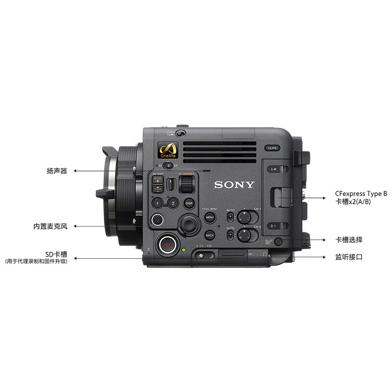 Sony (SONY) CineAltaB 8K full-frame professional cinema projector PL/E dual-mount lightweight intelligent optical anti-shake camera Sony CineAltaB package four standard