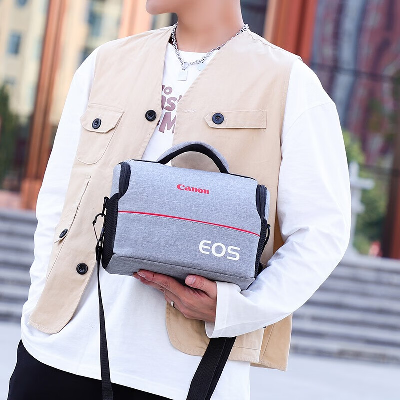 Zhenfenghe Multifunctional Canon Camera Bag SLR Micro Single Shoulder Nikon Sony Waterproof Photography Bag Large Capacity Drone Bag Waterproof Black Canon-Small