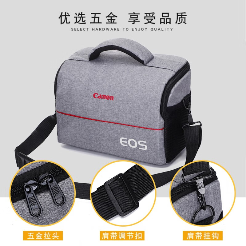 Zhenfenghe Multifunctional Canon Camera Bag SLR Micro Single Shoulder Nikon Sony Waterproof Photography Bag Large Capacity Drone Bag Waterproof Black Canon-Small