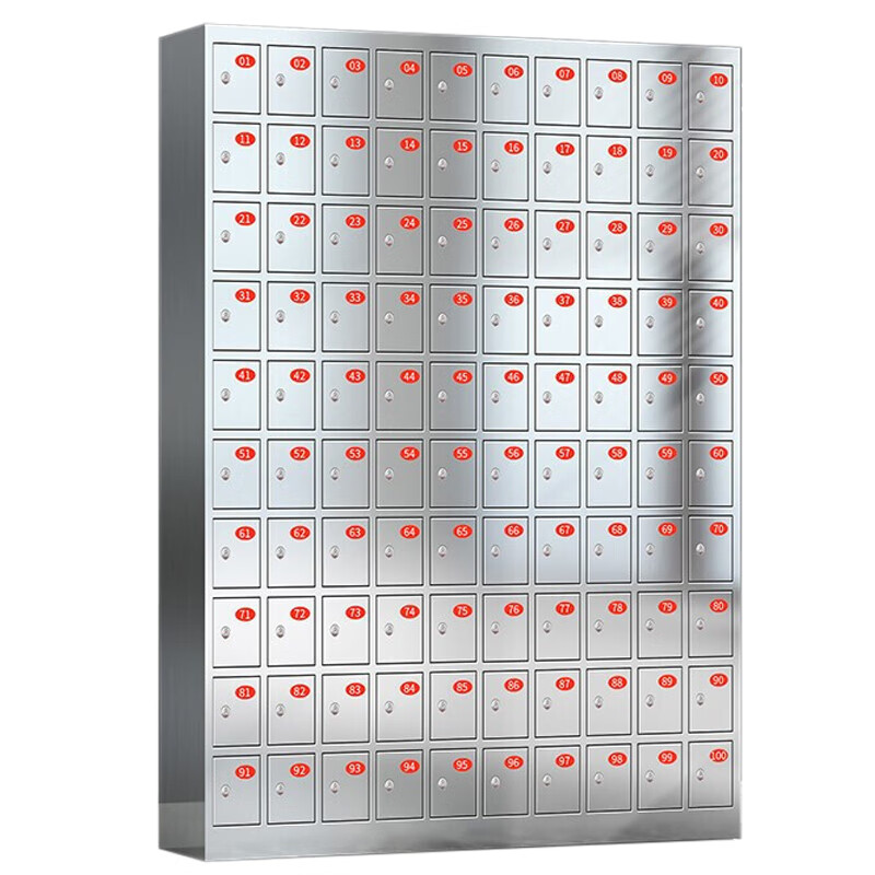 Shangliuxin stainless steel mobile phone cabinet factory employee electronic equipment storage cabinet thickened dust-free workshop mobile phone storage cabinet 100 grids