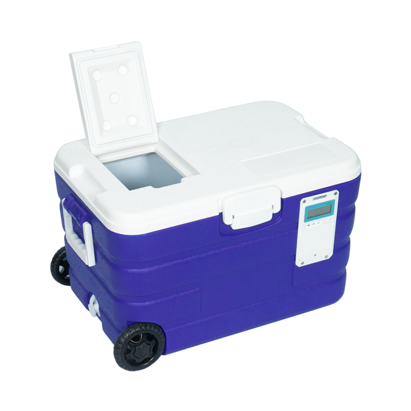 Saixin cold chain 40-liter vaccine refrigerator medical blood specimen low-temperature reagent transport box GSP incubator temperature recorder refrigerator + ice box + temperature display 2-8 degrees