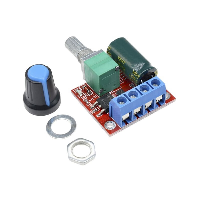 PWM DC motor speed regulator 5V-35V speed switch board 5A switch LED dimmer speed regulator module red