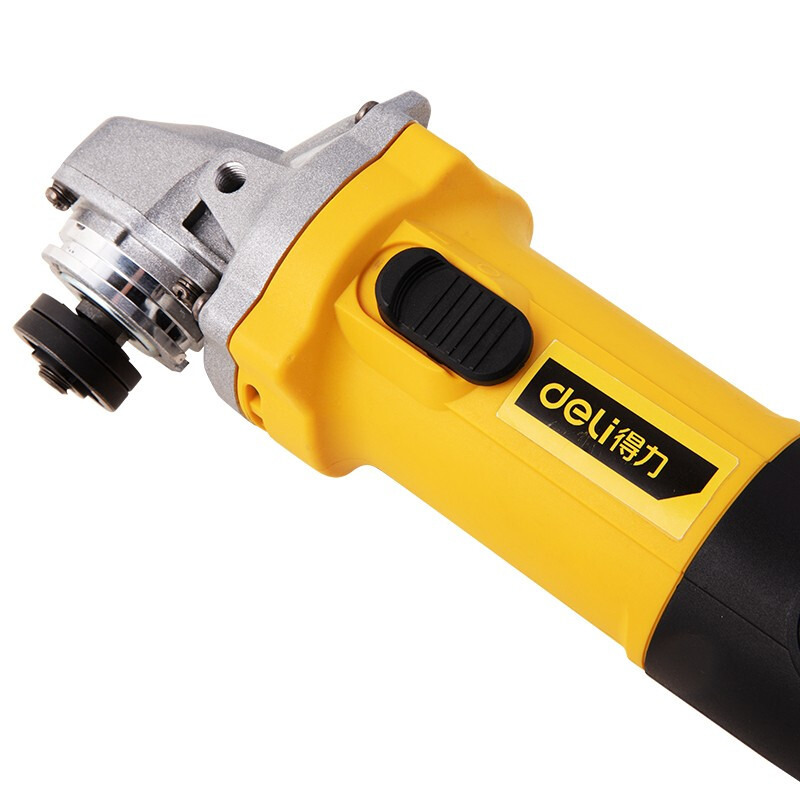 Deli angle grinder handheld grinder grinder polishing power tool household high-power cutting small hand grinding wheel universal grade 760W side switch + handle