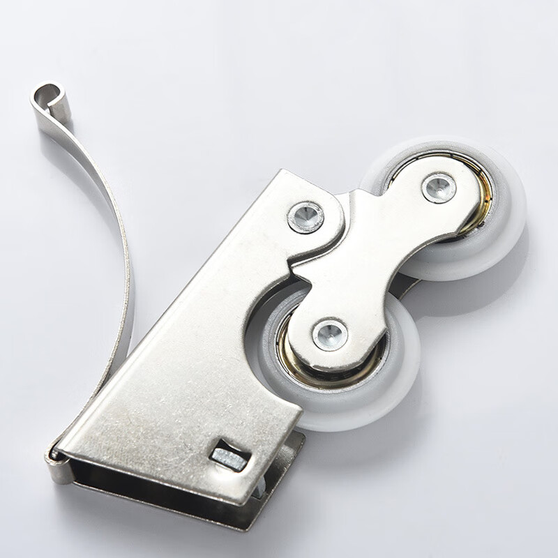 Deqi wardrobe sliding door pulley bathroom sliding door wheel nylon light sound double cam set = 1 lower wheel + 1 upper wheel + 2 screws