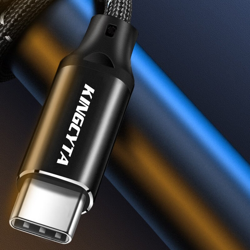 KINGCYTA is suitable for Samsung Z Fold7 6 5 W25 W24 S25 S24 S23 S22 car USB charging cable Carlife screen projection data cable computer power bank connection cable black 1 meter USB3.0 cable car screen projection + computer transmission