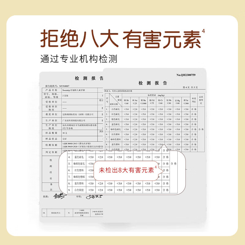 Sweetrip children's toothbrush 6-12 years old soft bristles densely planted soft bristles baby toothbrush developed in Japan 8 pieces