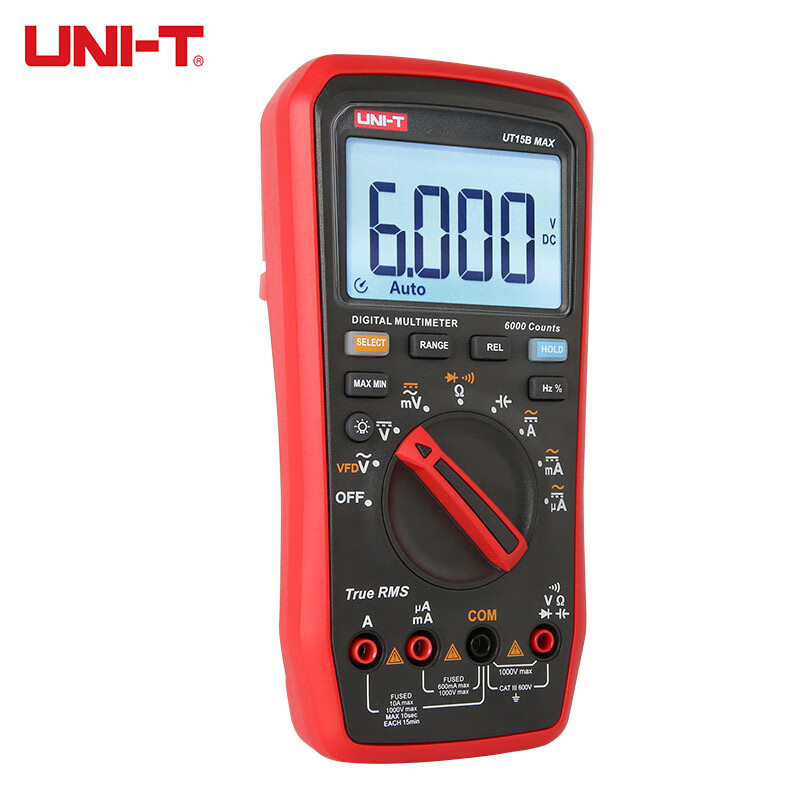 Uni-T UT15B MAX true effective value digital multimeter intelligent anti-burn electrician repair multimeter home/station