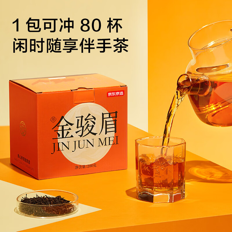 Made in Tokyo Jinjunmei Black Tea Wuyishan Honey Souchong Lapsang 200g New Tea Tea Gift Box Self-operated Gift Giving