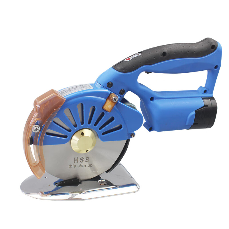 Huili is suitable for servo lithium battery electric round knife cutting electromechanical scissors cloth cutting machine brushless adjustable speed hand push servo 110 type lithium battery cutting knife