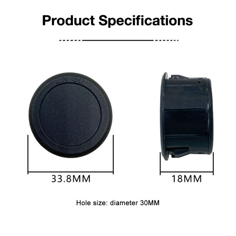 Ouhuayuan LED digital display circular two-wire voltmeter DC 4-100V DC digital voltmeter head display reverse connection protection