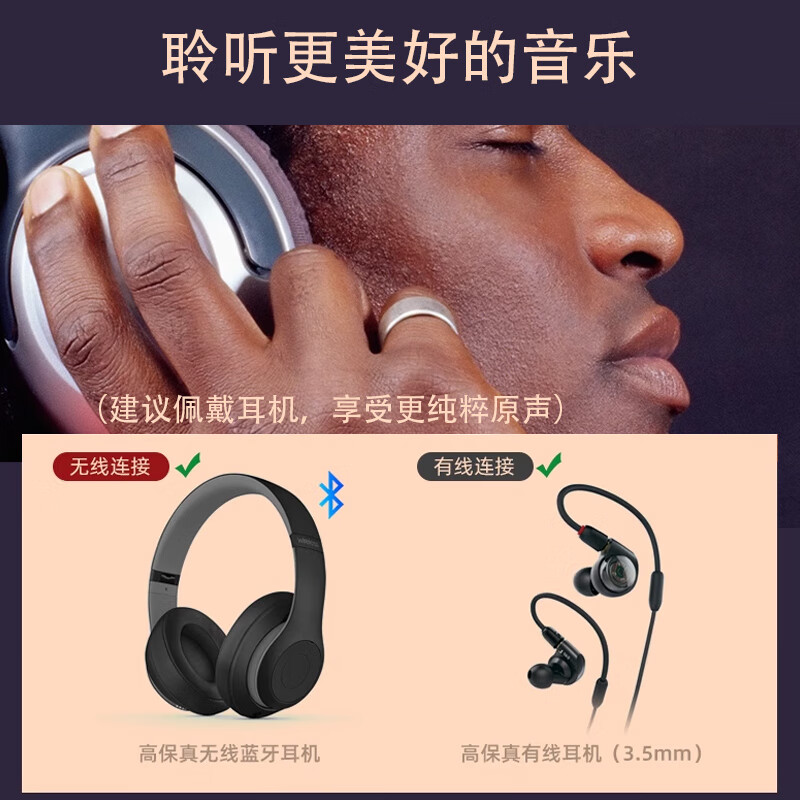 Jinzheng CD Player Bluetooth Mini Disc Fever Retro Listening to Albums Home Professional Record Disc Player High Quality Walkman Retro Player Wood Grain Brown Rechargeable Version Standard