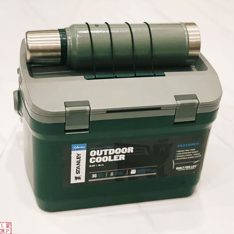 Tuojin insulated box outdoor camping large capacity portable car refrigerator fishing box refrigerated wine barrel 1.9 liter ice beer thermos