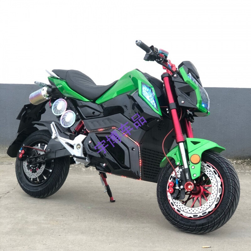Pachin Little Monkey Z6 electric motorcycle mid-mounted high-speed high-power modified cool electric motorcycle 1200 watt 72v35 battery life 100 kilometers