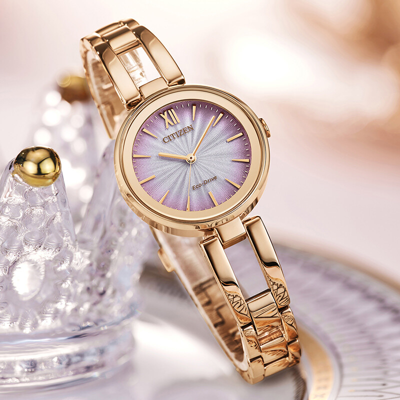 CITIZEN Eco-Drive light kinetic energy series fashionable business women's watch as a Chinese Valentine's Day gift EM0809-83Z
