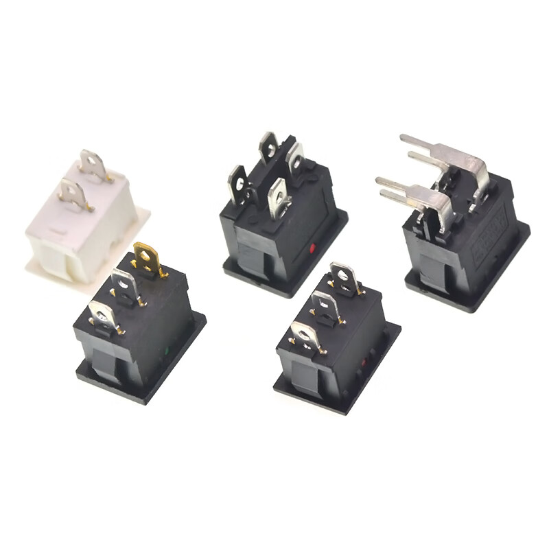 TaoTimeClub boat-shaped switch KCD1-101 water dispenser electronic scale boat-shaped rocker power button accessories 2 feet 6A250V 4 feet 2 gears black copper feet